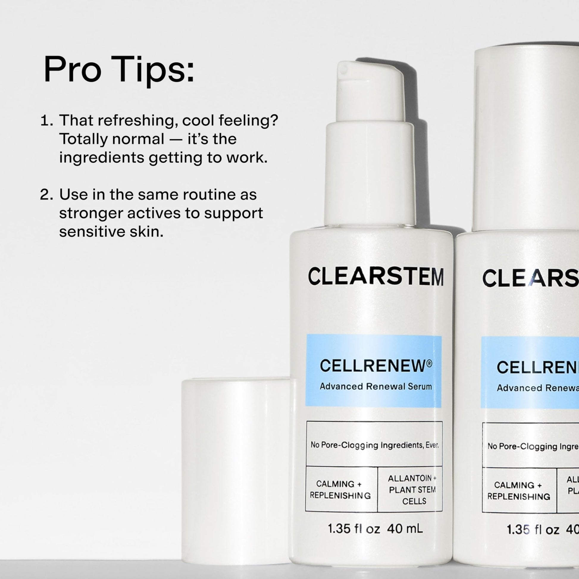 CLEARSTEM - CELLRENEW - Collagen Stem Cell Serum - Acne + Youthful Skin Face Serum - Hyaluronic Acid, Reishi, Aloe Vera - Facial Skin Care Products - dailyvitalstore