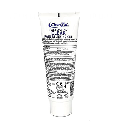 ClearZal Fast Acting Clear Pain Relieving Gel with Cooling Cryotherapy, Boswellia and Glucosamine for Sore Muscles and Joints, Soothing Cooling Gel 3.4 oz - dailyvitalstore