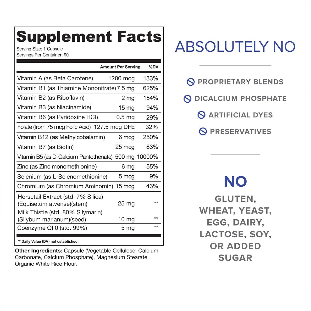 ClearZine Acne Pills for Teens & Adults | Clear Skin Supplement, Vitamins for Hormonal & Cystic Acne | Stop Breakouts, Oily Skin and Zits, 90 Caps - dailyvitalstore