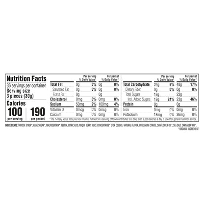 CLIF BLOKS - Mountain Berry Flavor - Energy Chews - Non-GMO - Plant Based - Fast Fuel for Cycling and Running - Quick Carbohydrates and Electrolytes - 2.12 oz. (18 Count) - dailyvitalstore