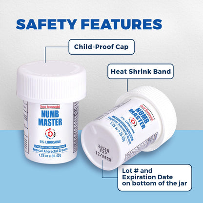 Clinical Resolution Numb Master 5% Lidocaine Cream Fast-Acting OTC anesthetic for Pain, Itch, Burns & Hemorrhoids with Vitamin E & Aloe for Soothing Relief Maximum Strength 4.2 Ounce - dailyvitalstore