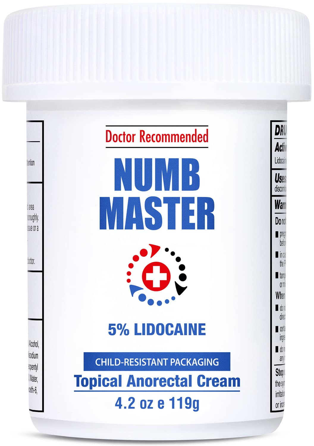 Clinical Resolution Numb Master 5% Lidocaine Cream Fast-Acting OTC anesthetic for Pain, Itch, Burns & Hemorrhoids with Vitamin E & Aloe for Soothing Relief Maximum Strength 4.2 Ounce - dailyvitalstore