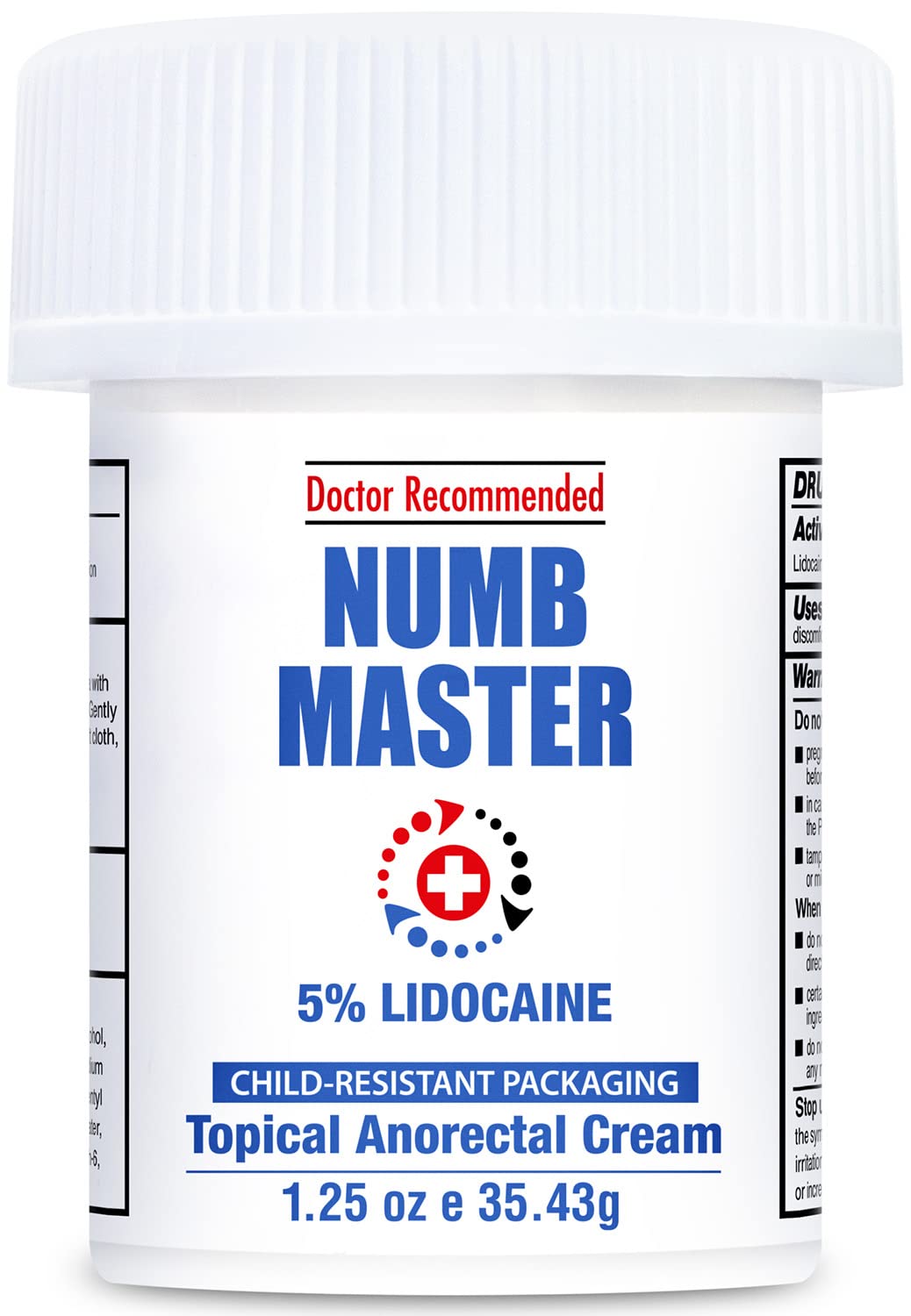 Clinical Resolution Numb Master 5% Lidocaine Numbing Cream for Pain Relief, Topical Anesthetic Burn Itch Cream Maximum Strength, Fast Acting Hemorrhoid Treatment with Vitamin E and Aloe, 1.25 Oz - dailyvitalstore