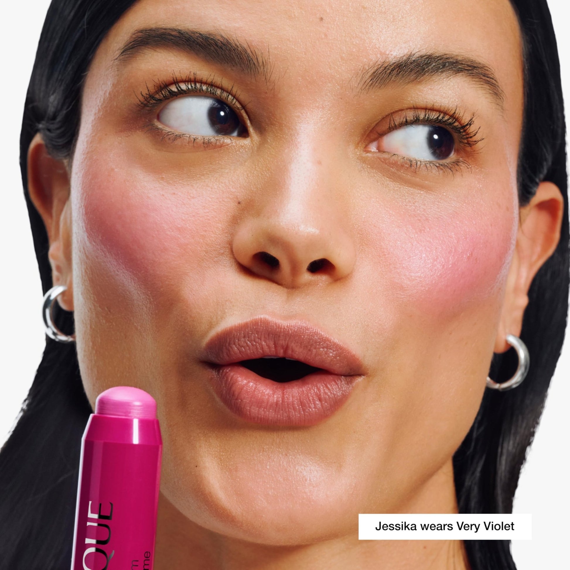 Clinique Chubby Cream Blush Stick Cheek Colour Balm | Blush For Cheeks | Long Lasting + Buildable | Create A Healthy Looking Glow | Perfect For Travel, Very Violet - dailyvitalstore