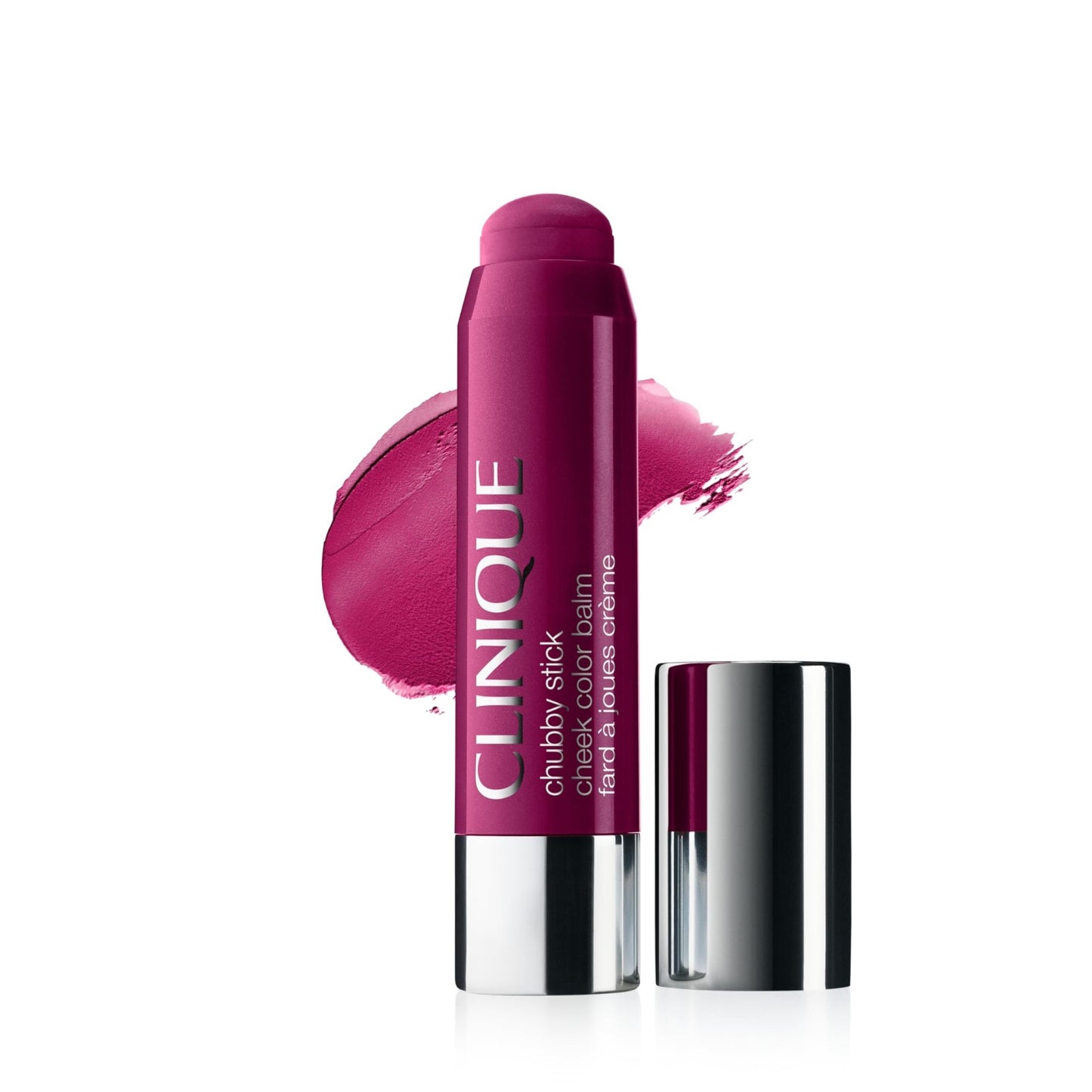 Clinique Chubby Cream Blush Stick Cheek Colour Balm | Blush For Cheeks | Long Lasting + Buildable | Create A Healthy Looking Glow | Perfect For Travel, Very Violet - dailyvitalstore