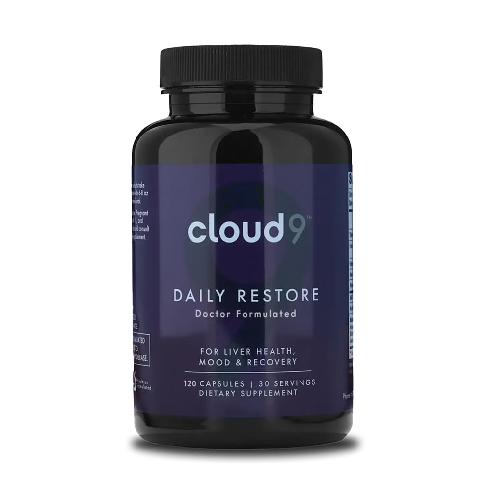 Cloud9 Daily Restore – Liver Detox & Recovery Supplement with Milk Thistle, NAC & B-Vitamins – Energy, Focus & Nutrient Support - dailyvitalstore
