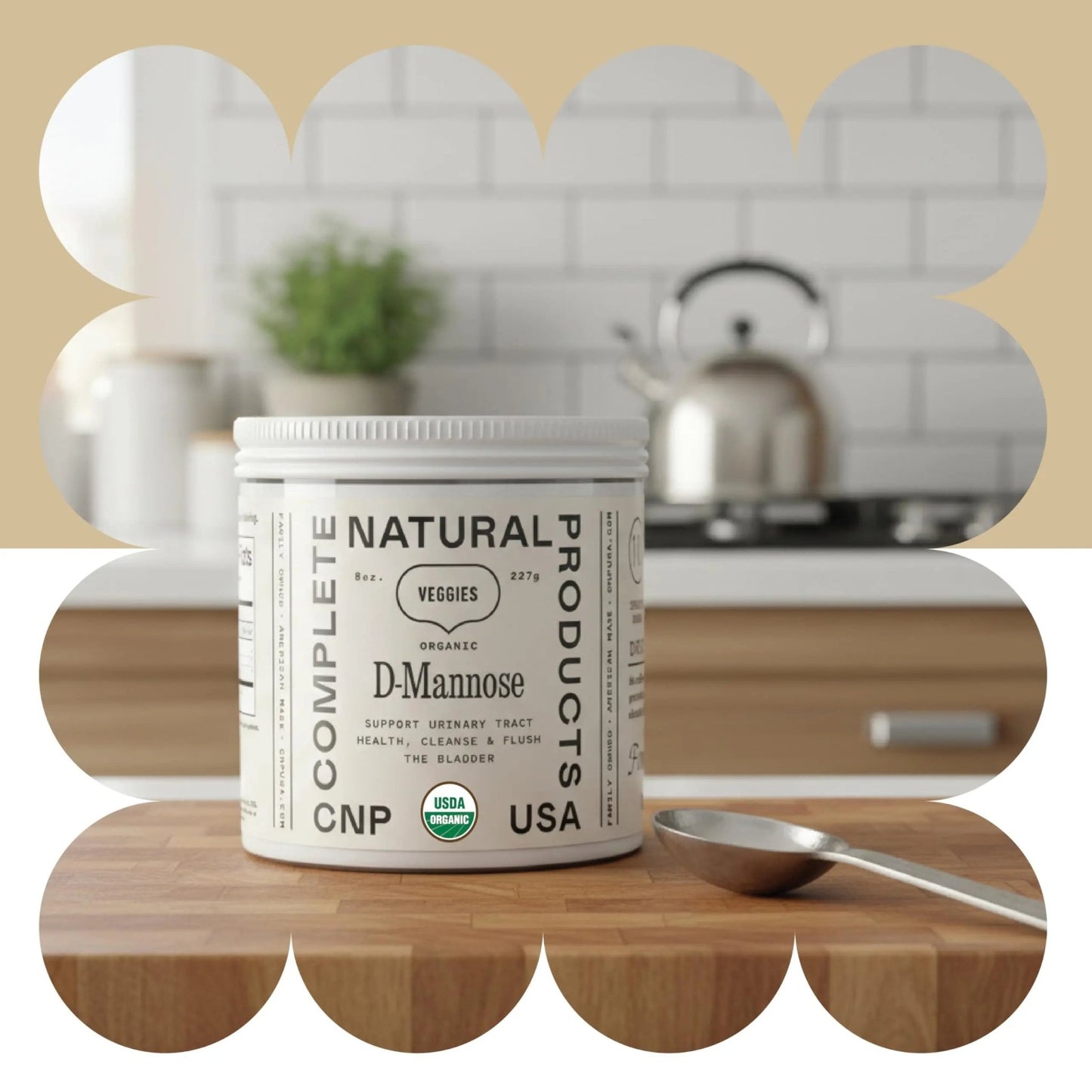 CNP Organic D Mannose Powder 2000mg - Powder D Mannose Supplement for UTI Support, Pure D-Mannose Powder from Guar Beans, Vegan Non GMO Clean Formula, Bladder Urinary Tract Health Supplement Use - dailyvitalstore