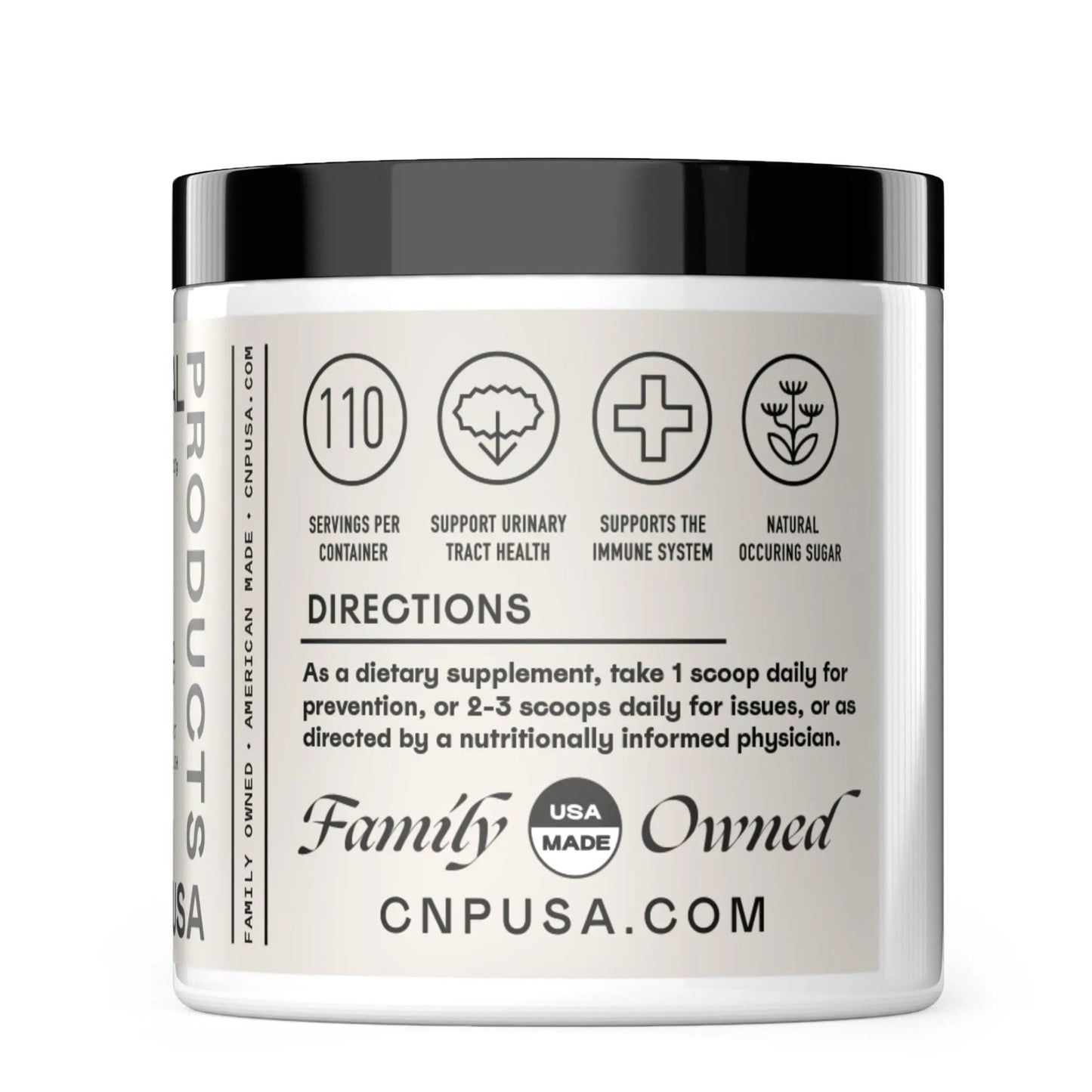 CNP Organic D Mannose Powder 2000mg - Powder D Mannose Supplement for UTI Support, Pure D-Mannose Powder from Guar Beans, Vegan Non GMO Clean Formula, Bladder Urinary Tract Health Supplement Use - dailyvitalstore