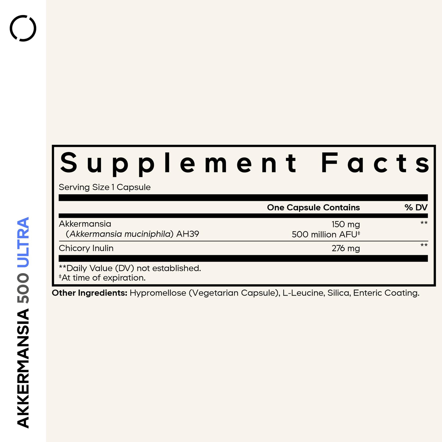 Codeage Akkermansia Muciniphila Probiotic Ultra - High-Potency 500M AFUs Akkermansia Probiotic Supplement - Enhanced Daily Probiotic & Prebiotic, Chicory Inulin - 3-Month Supply - 90 Capsules - dailyvitalstore