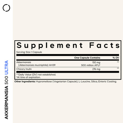 Codeage Akkermansia Muciniphila Probiotic Ultra - High-Potency 500M AFUs Akkermansia Probiotic Supplement - Enhanced Daily Probiotic & Prebiotic, Chicory Inulin - 3-Month Supply - 90 Capsules - dailyvitalstore