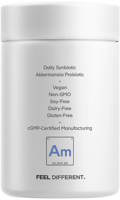 Codeage Akkermansia Synbiotic Supplement - 100 Million AFU Akkermansia Probiotic & Chicory Inulin Prebiotic - Chicory Root - 1 Capsule Per Serving - Non-GMO, Gluten-Free - 30 Capsules - dailyvitalstore