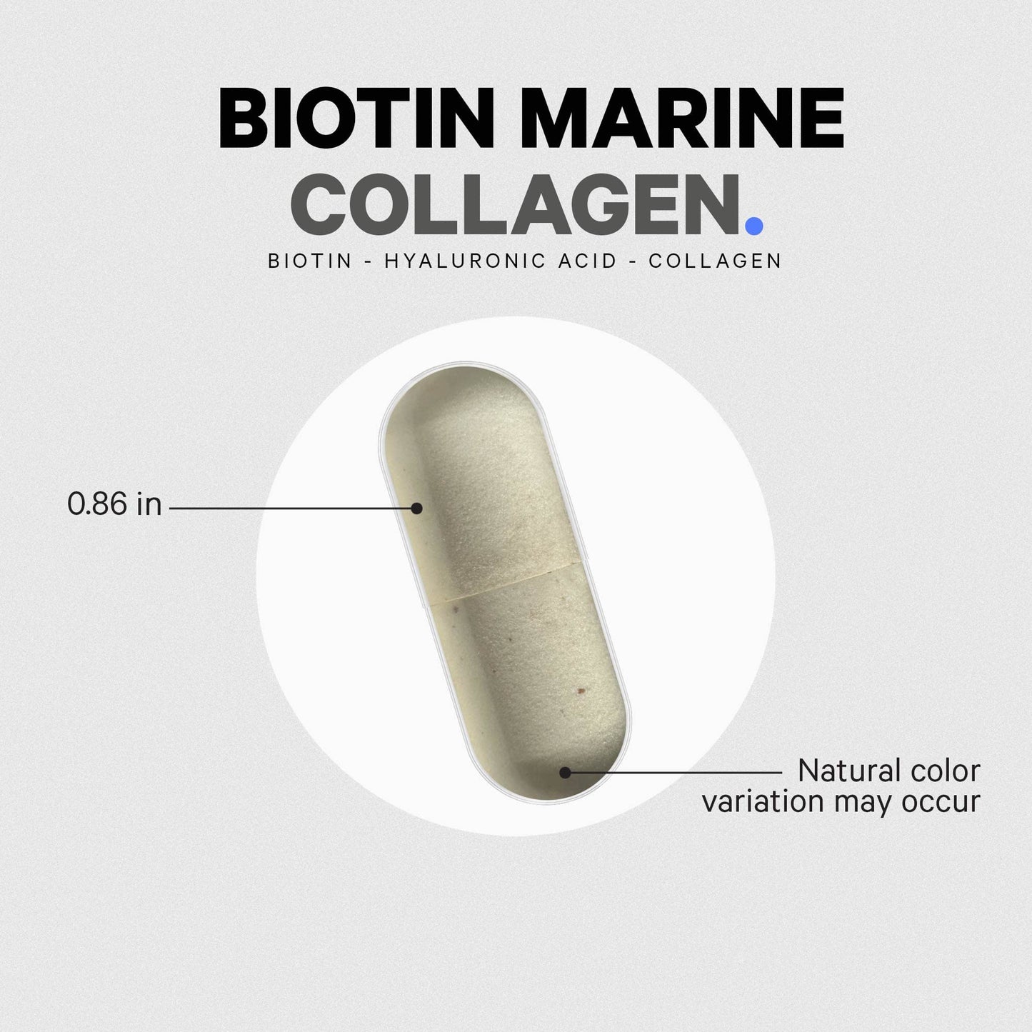 Codeage Biotin Marine Collagen Peptides - Wild-Caught Marine Collagen Types I & III, Biotin, Vitamins C & E, Hyaluronic Acid, Amino Acids, Fruit and Herb Blend, Non-GMO - 120 Capsules - dailyvitalstore