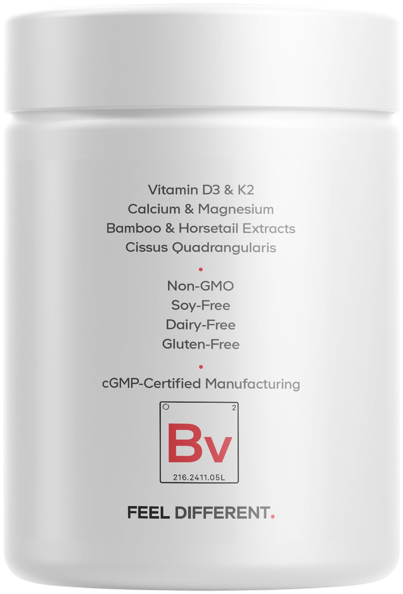 Codeage Bones Vitamins+ - Vitamin D3 & K2, Vitamin C, Calcium, Magnesium, Zinc, Hesperidin, L-Lysine, Manganese, Bamboo, Horsetail, Cissus, Boron, Trans-Resveratrol, Non-GMO Supplement - 90 Capsules - dailyvitalstore
