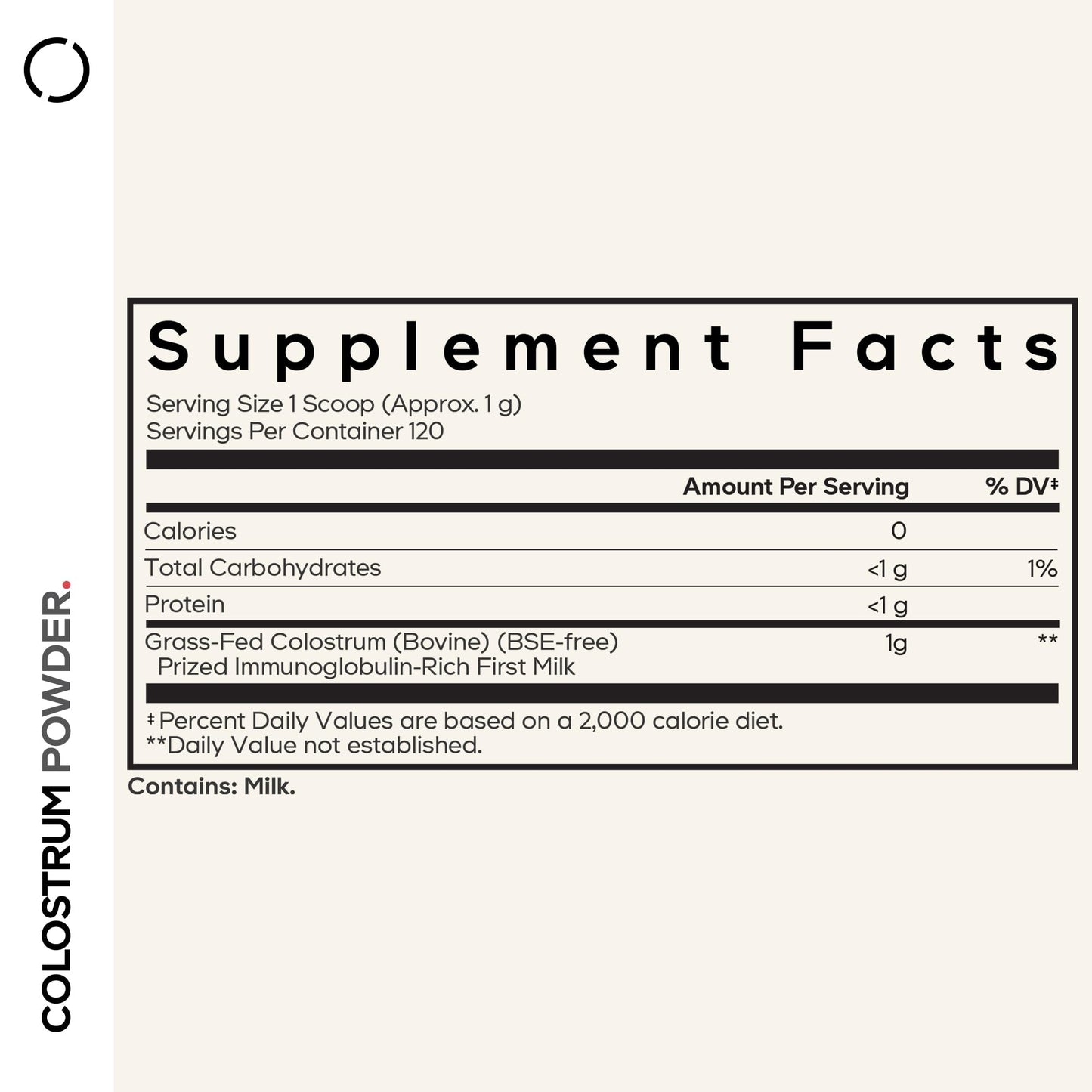 Codeage Bovine Colostrum Powder Supplement 4-Month Supply, 1000mg per Serving, Grass-Fed Ethically Sourced, Immunoglobulin-Rich Prized First Milk, Cold-Chain Pasteurized, Agglomerated, Non-GMO, 4.3 OZ - dailyvitalstore