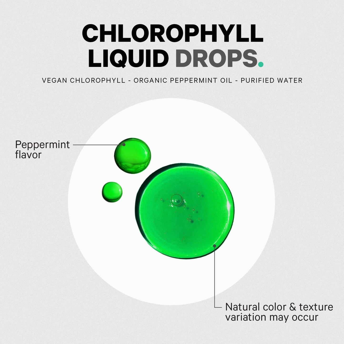 Codeage Chlorophyll Liquid Drops Supplement - Vegan Chlorophyll 50 mg per Serving, Organic Peppermint Flavor Clorofila Drink - Non-GMO, Gluten-Free, Vegan - 2 fl oz - dailyvitalstore