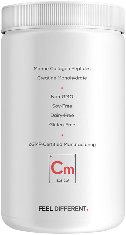 Codeage Creatine Collagen Peptides - Creatine Monohydrate Powder Supplement, Wild-Caught Marine Collagen, Biotin, Magnesium, Vitamin C, Hyaluronic Acid - Mango Flavored - Non-GMO - 15 Oz - dailyvitalstore