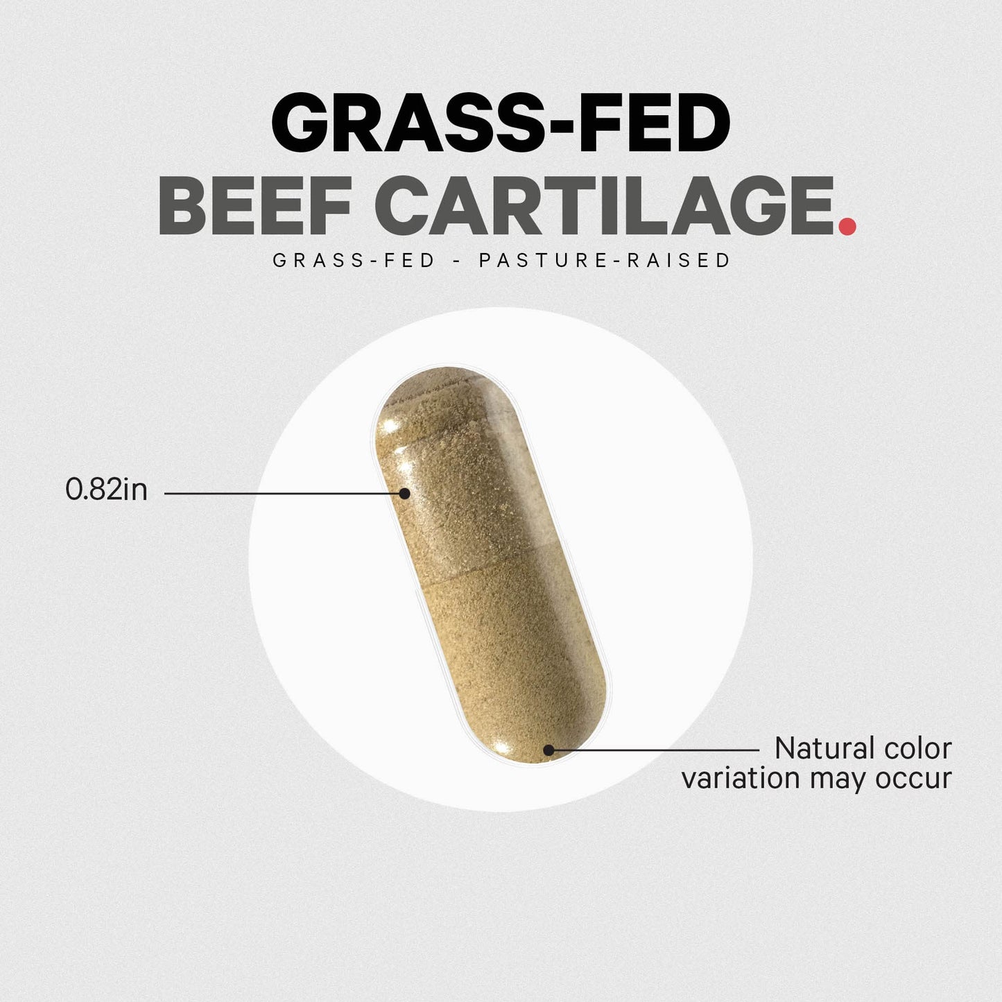 Codeage Grass Fed Beef Cartilage Supplement - Freeze Dried, Non-Defatted, Desiccated Beef Tracheal Bovine Cartilage & Liver Pills – Pasture Raised Argentina Beef Vitamins - Non-GMO -180 Capsules - dailyvitalstore