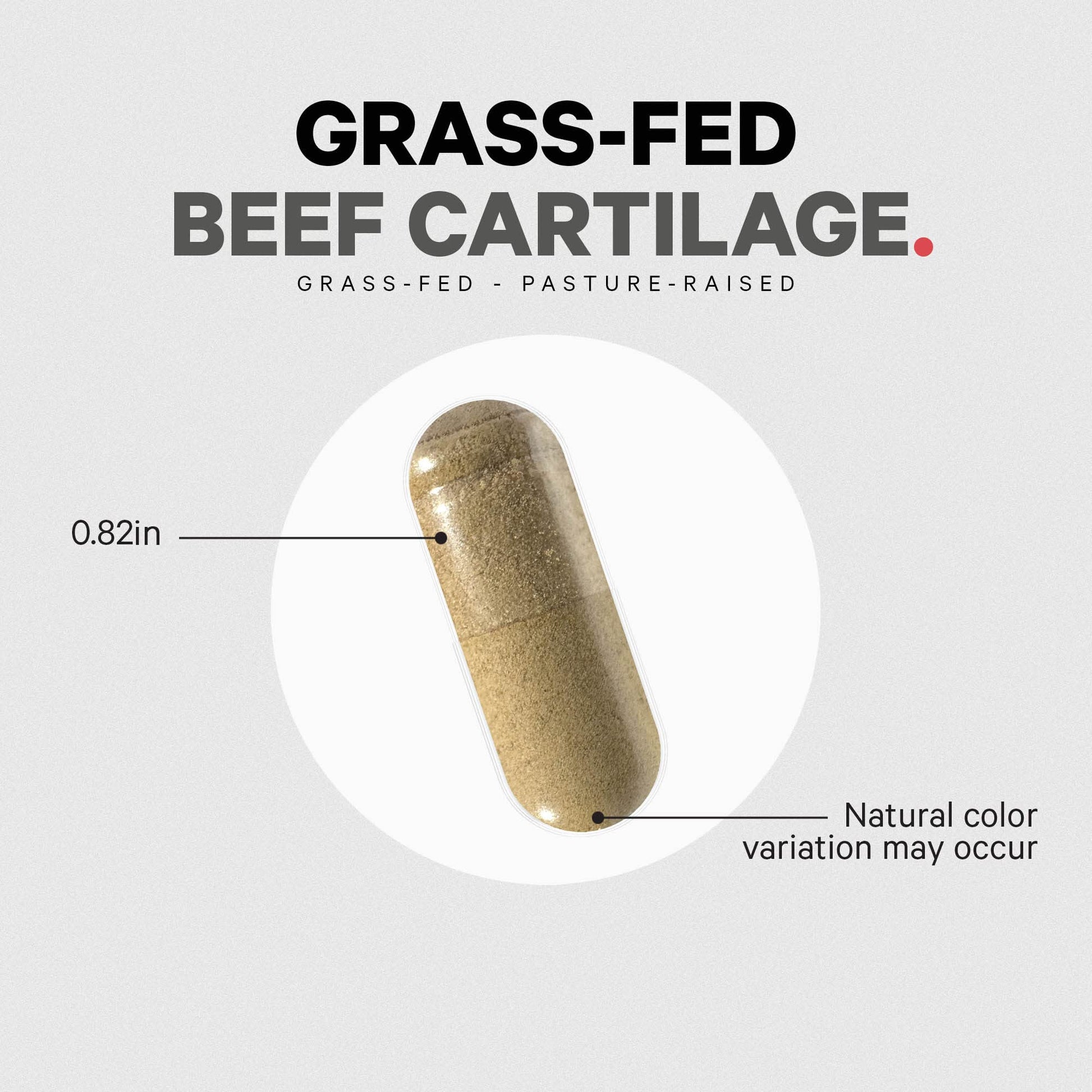 Codeage Grass Fed Beef Cartilage Supplement - Freeze Dried, Non-Defatted, Desiccated Beef Tracheal Bovine Cartilage & Liver Pills – Pasture Raised Argentina Beef Vitamins - Non-GMO -180 Capsules - dailyvitalstore