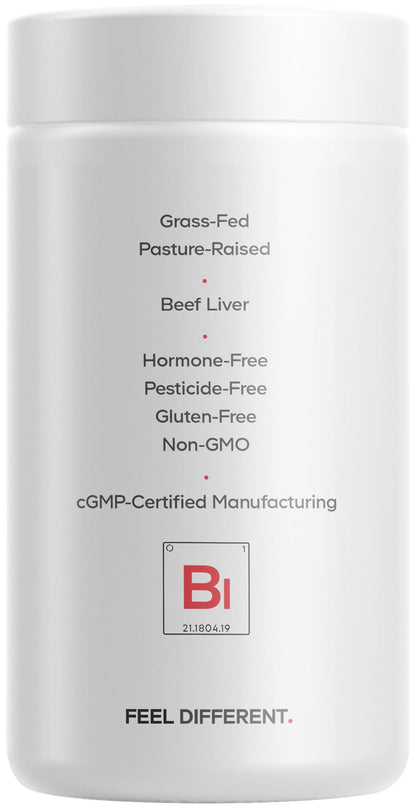 Codeage Grass Fed Beef Liver Supplement Superfood, Freeze Dried, Non-Defatted, Desiccated Glandulars Bovine Pills, Pasture Raised Beef Vitamins, Non-GMO Liver Meat, 180 Capsules - dailyvitalstore