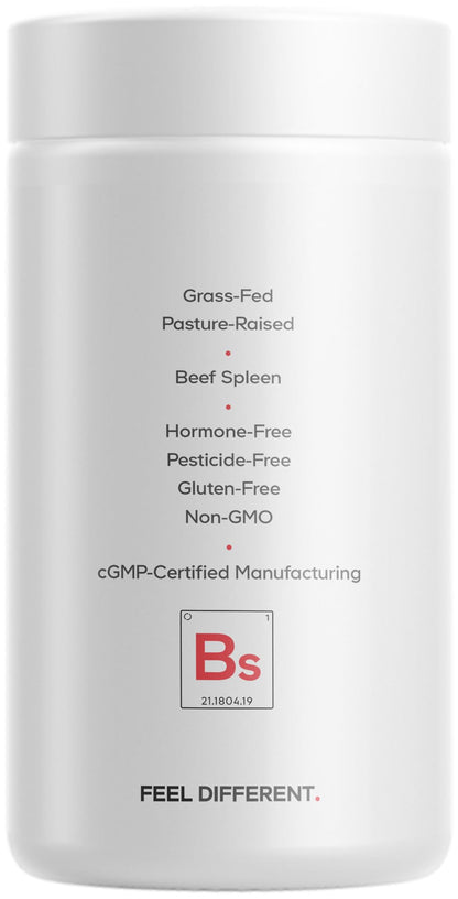 Codeage Grass Fed Beef Spleen Supplement - 2-Month Supply - Freeze Dried, Non-Defatted, Desiccated Bovine Pills Glandulars Meat – Pasture Raised Beef Vitamins for Spleen -180 Capsules - dailyvitalstore