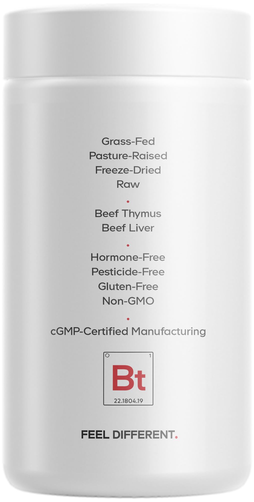 Codeage Grass Fed Beef Thymus Supplement Superfood, Freeze Dried, Non-Defatted, Desiccated Thymus & Liver Pills, Glandulars Meat, Pasture Raised Beef Vitamins, Non-GMO, 180 Capsules - dailyvitalstore