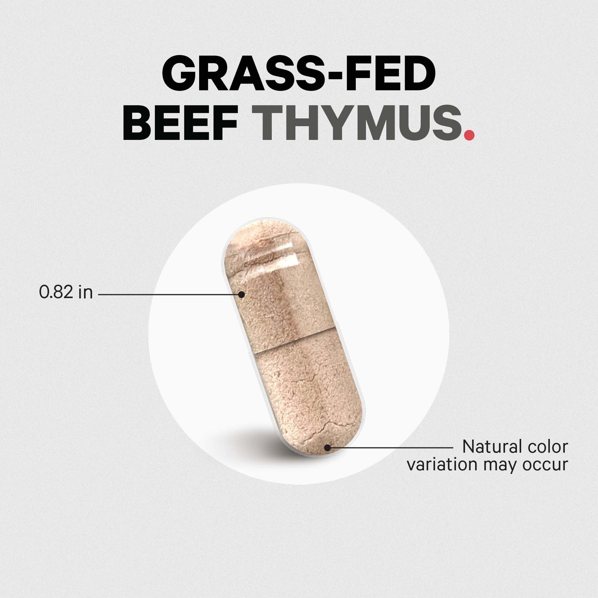 Codeage Grass Fed Beef Thymus Supplement Superfood, Freeze Dried, Non-Defatted, Desiccated Thymus & Liver Pills, Glandulars Meat, Pasture Raised Beef Vitamins, Non-GMO, 180 Capsules - dailyvitalstore