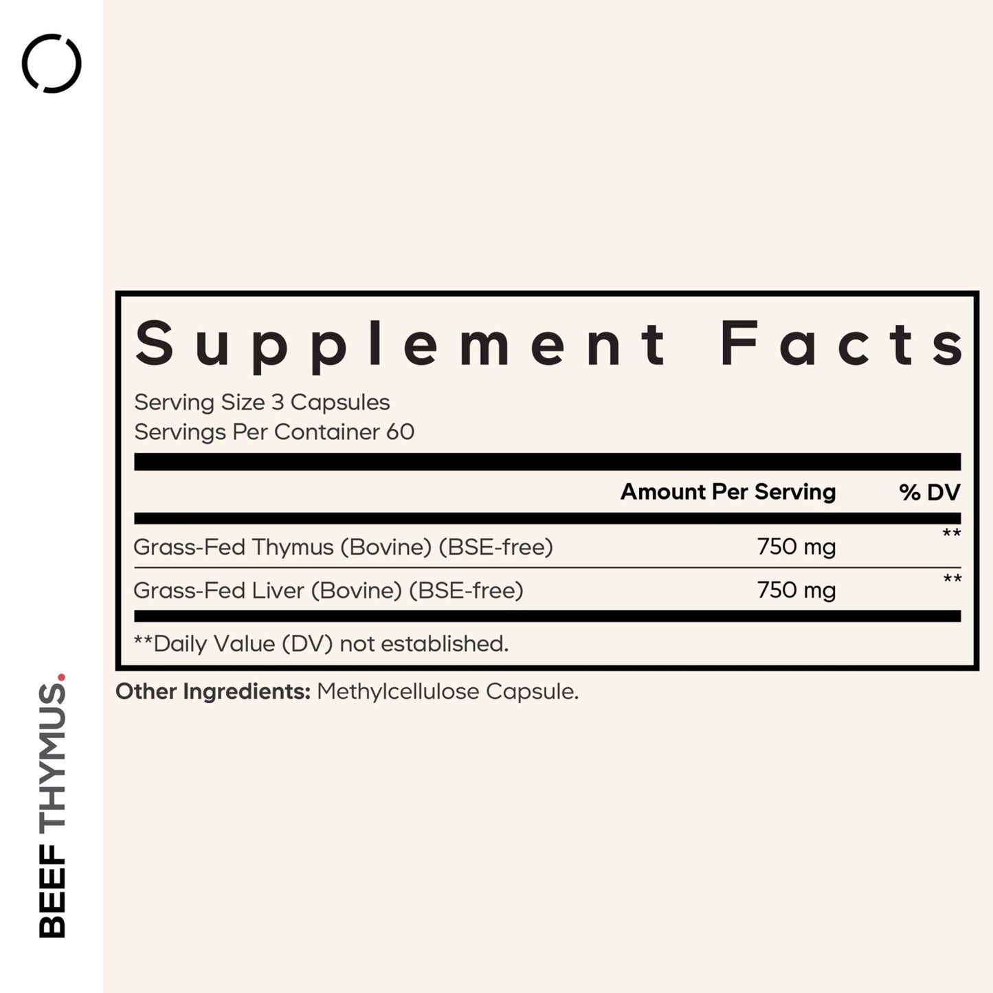 Codeage Grass Fed Beef Thymus Supplement Superfood, Freeze Dried, Non-Defatted, Desiccated Thymus & Liver Pills, Glandulars Meat, Pasture Raised Beef Vitamins, Non-GMO, 180 Capsules - dailyvitalstore