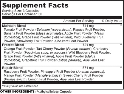 Codeage InstantFood Easy Veggies + Fast Fruits Bundle – Vegetable & Fruit Blend Capsule Supplement – Plant-Based Phytonutrient Formula – Vegan, Non-GMO – 180 Capsules - dailyvitalstore