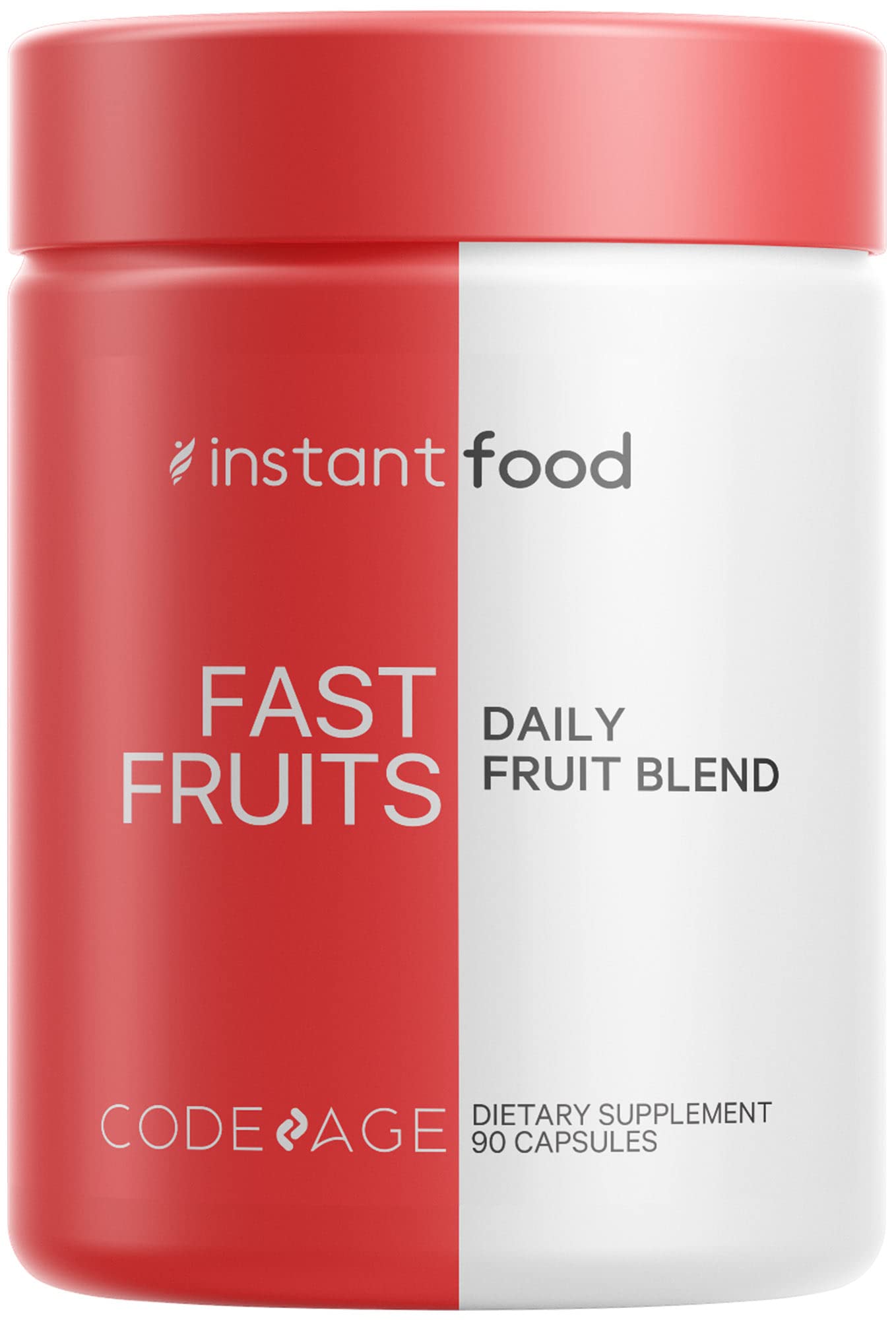 Codeage InstantFood Easy Veggies + Fast Fruits Bundle – Vegetable & Fruit Blend Capsule Supplement – Plant-Based Phytonutrient Formula – Vegan, Non-GMO – 180 Capsules - dailyvitalstore