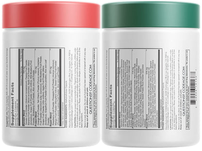 Codeage InstantFood Easy Veggies + Fast Fruits Bundle – Vegetable & Fruit Blend Capsule Supplement – Plant-Based Phytonutrient Formula – Vegan, Non-GMO – 180 Capsules - dailyvitalstore