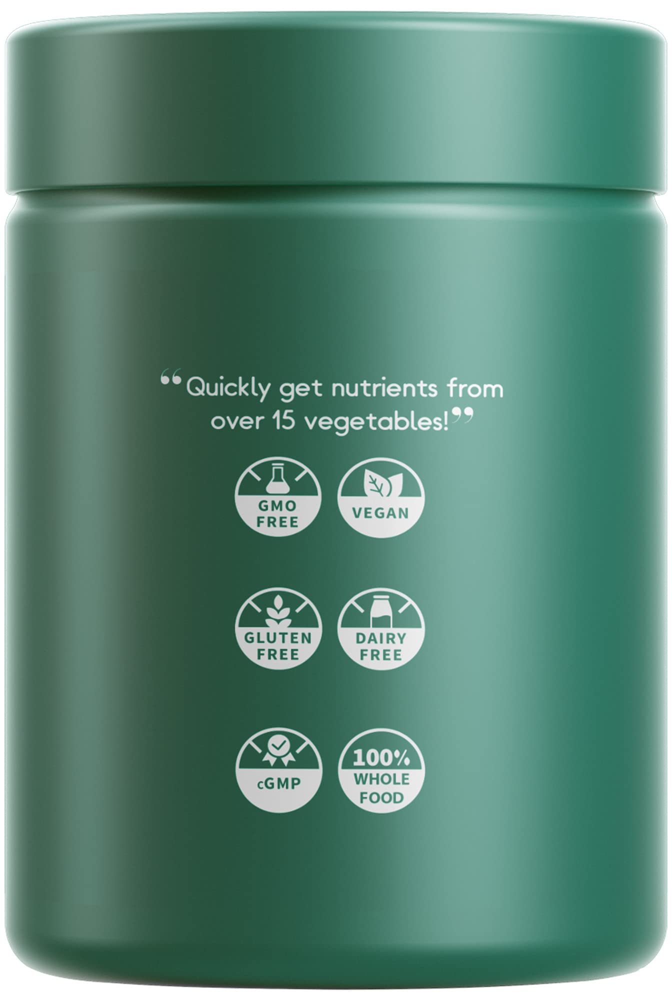 Codeage Instantfood Easy Veggies, Over 15 Vegetable Powders Equivalent All-in-One, Daily Vegan Blend, Whole Food Greens Vitamins Supplement Capsules, Phytonutrients Multivitamin, Non-GMO, 90 Capsules - dailyvitalstore