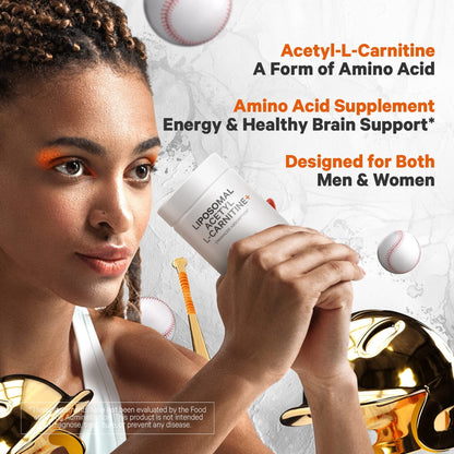 Codeage Liposomal Acetyl-L-Carnitine+ Supplement - 500 mg Acetyl-L-Carnitine per Serving - 3-Month Supply, Liposomal Delivery - Alcar Supplement - L-Carnitine - Non-GMO, Gluten-Free, 90 Capsules - dailyvitalstore