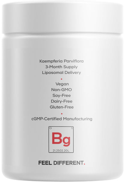 Codeage Liposomal Black Ginger Supplement - Kaempferia Parviflora Root Powder - 3-Month Supply - Ginger Root Pills and Herbal Root - Liposomal Delivery - 1 Capsule Per Serving - Non-GMO - 90 Capsules - dailyvitalstore