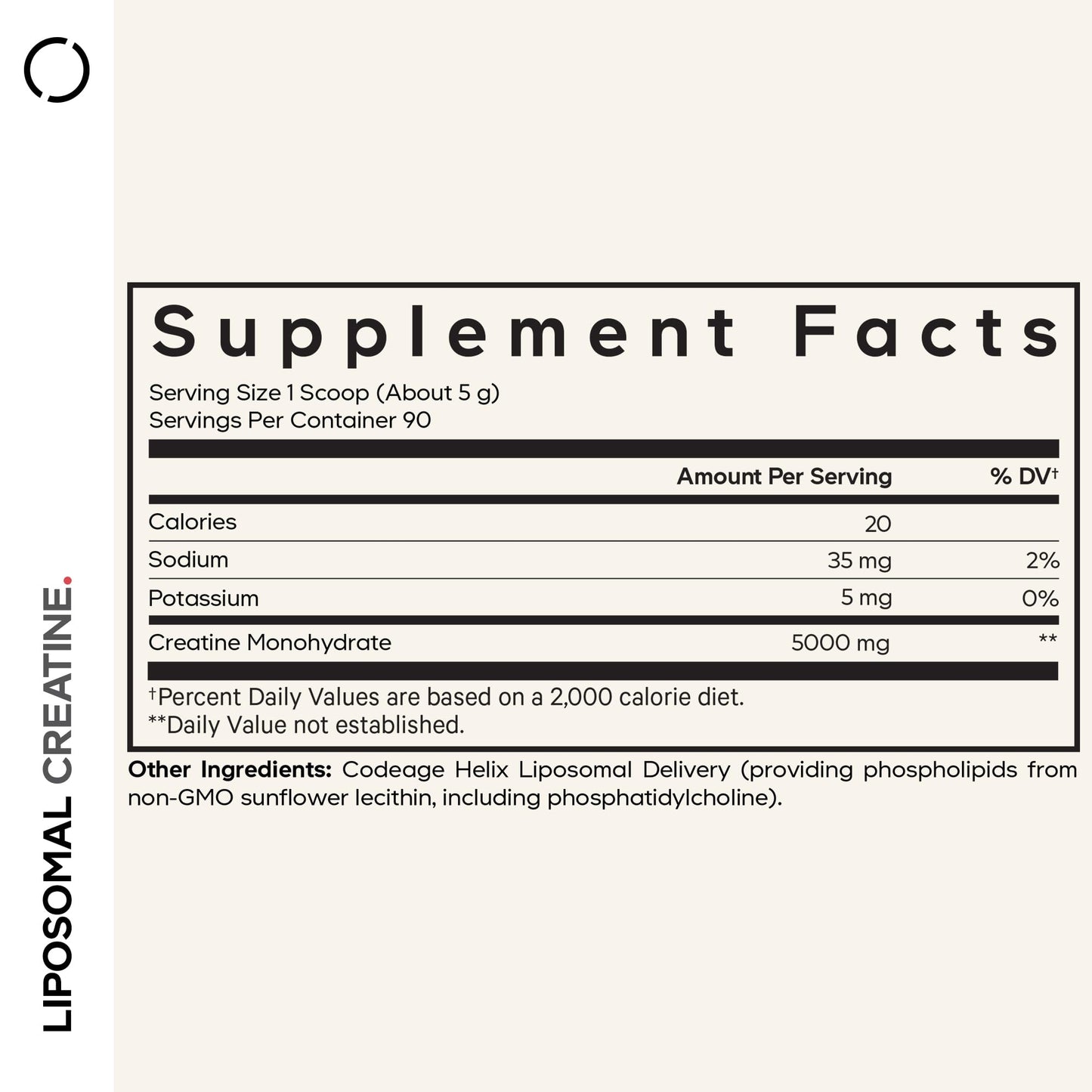 Codeage Liposomal Creatine Powder Supplement - 3-Month Supply - 5000mg Creatine Monohydrate Pre Workout & Post Workouts - Unflavored Creatine, Pure Creatine Powder, Creatinine for Sports - 90 Servings - dailyvitalstore