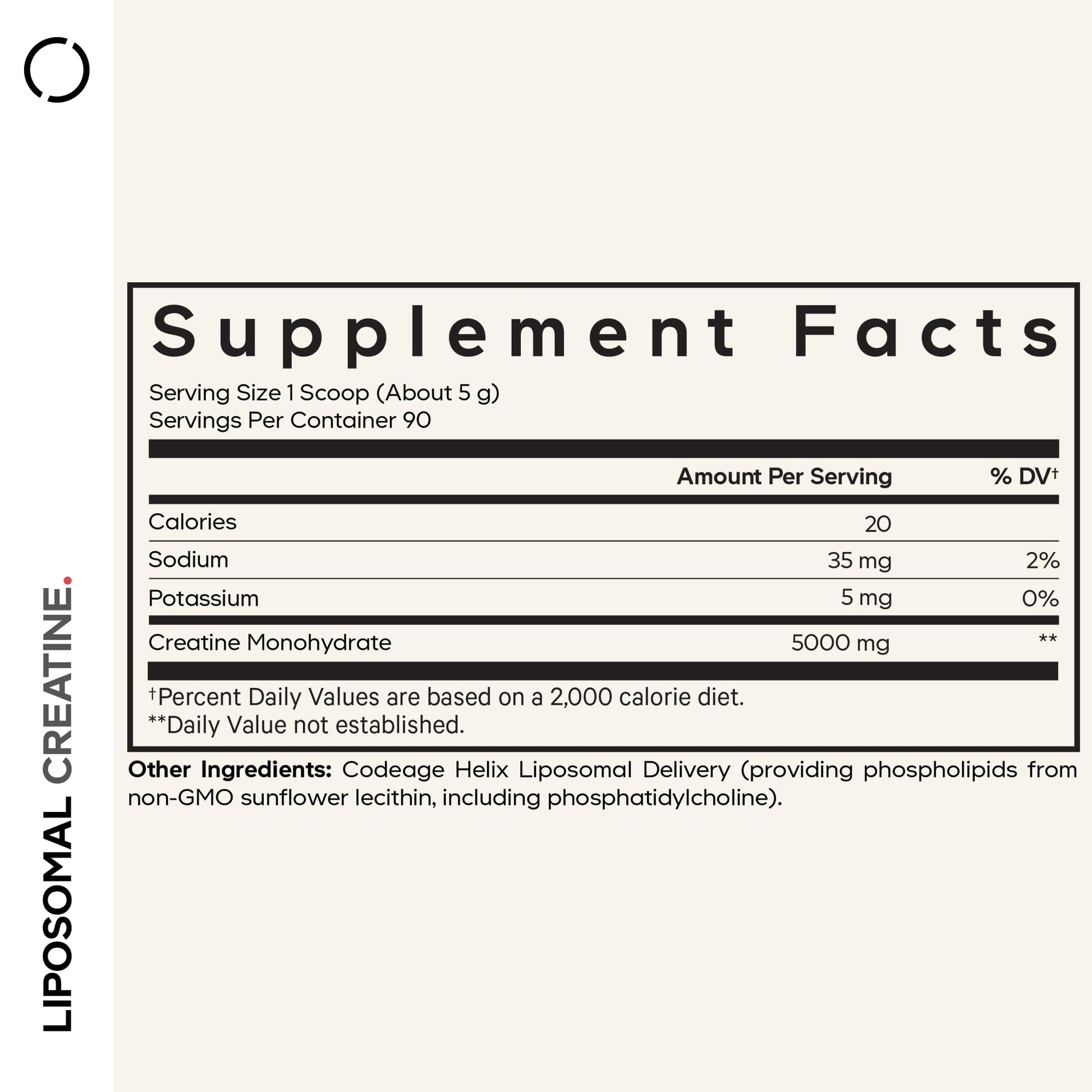 Codeage Liposomal Creatine Powder Supplement - 3-Month Supply - 5000mg Creatine Monohydrate Pre Workout & Post Workouts - Unflavored Creatine, Pure Creatine Powder, Creatinine for Sports - 90 Servings - dailyvitalstore