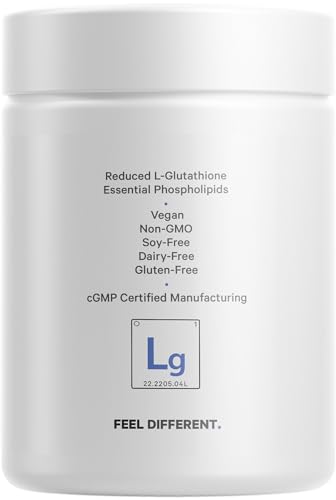 Codeage Liposomal Glutathione 1000 mg Supplement, High-Potency Reduced L-Glutathione - Liposomal Delivery - Phospholipids - Non-GMO, Gluten-Free - 60 Capsules - dailyvitalstore