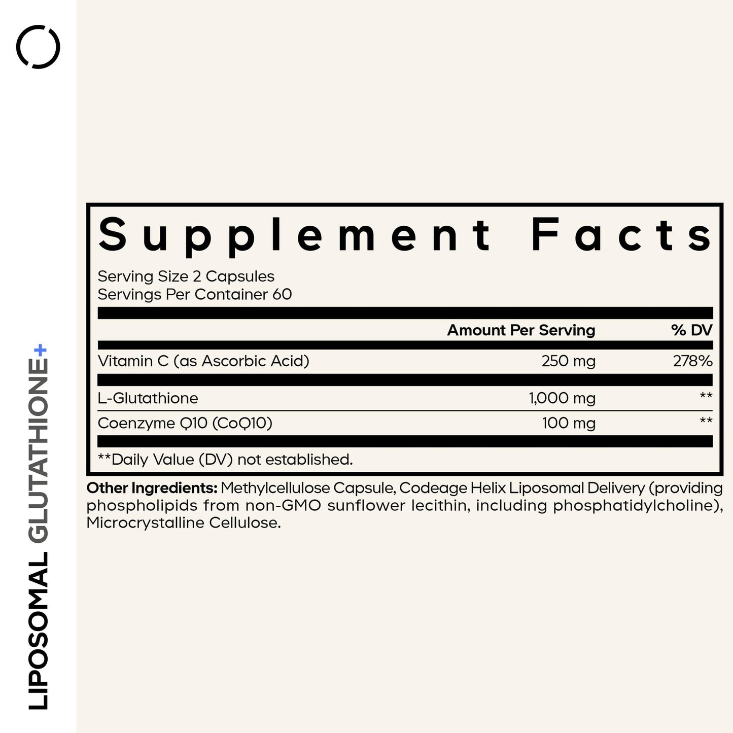 Codeage Liposomal Glutathione+ Supplement - 1000 mg Reduced L-Glutathione Pills, Vitamin C Ascorbic Acid, CoQ10 - Liposomal Delivery - Skin & Antioxidant Support - Non-GMO - 120 Capsules - dailyvitalstore