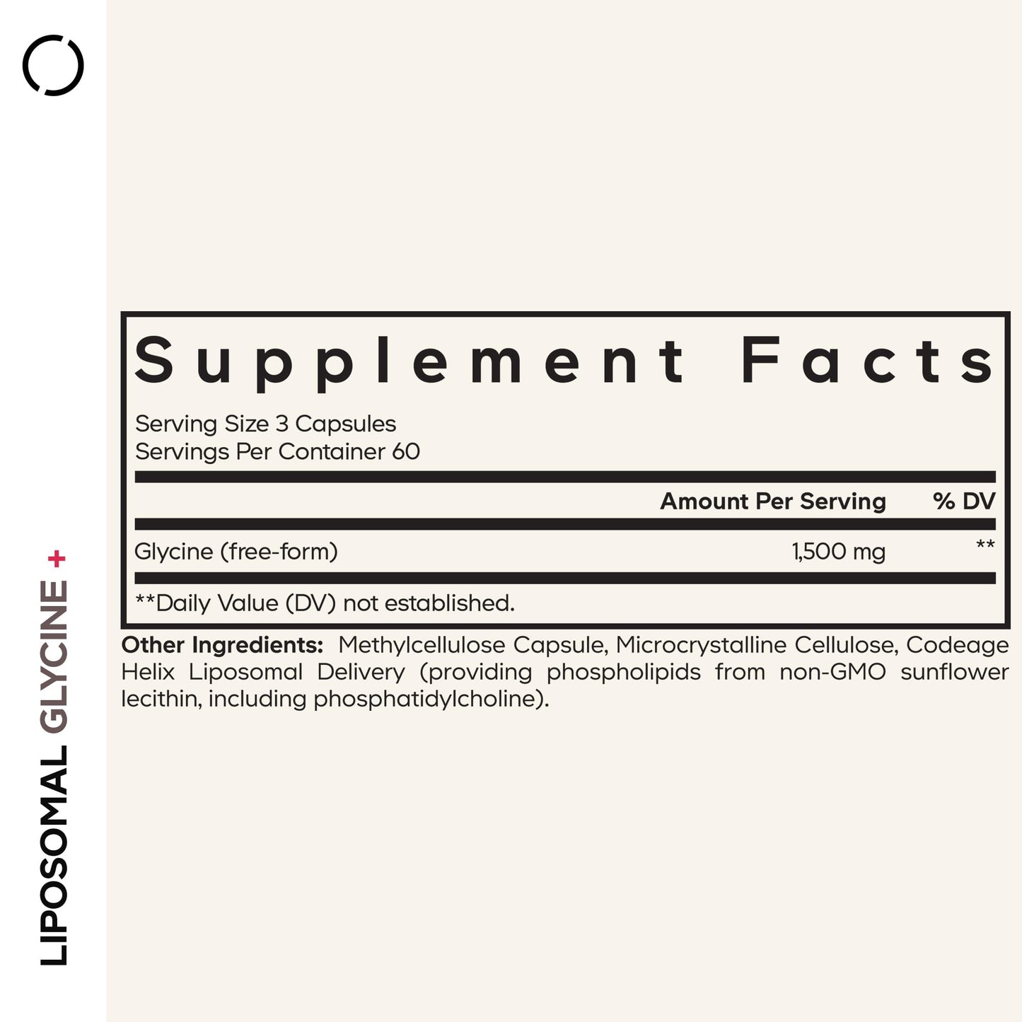 Codeage Liposomal Glycine+ Supplement - Free-Form Glycine 1,500 mg with Liposomal Delivery - 2-Month Supply - Amino Acid Capsules - Protein Support - Glycine Vitamins - 180 Capsules - dailyvitalstore