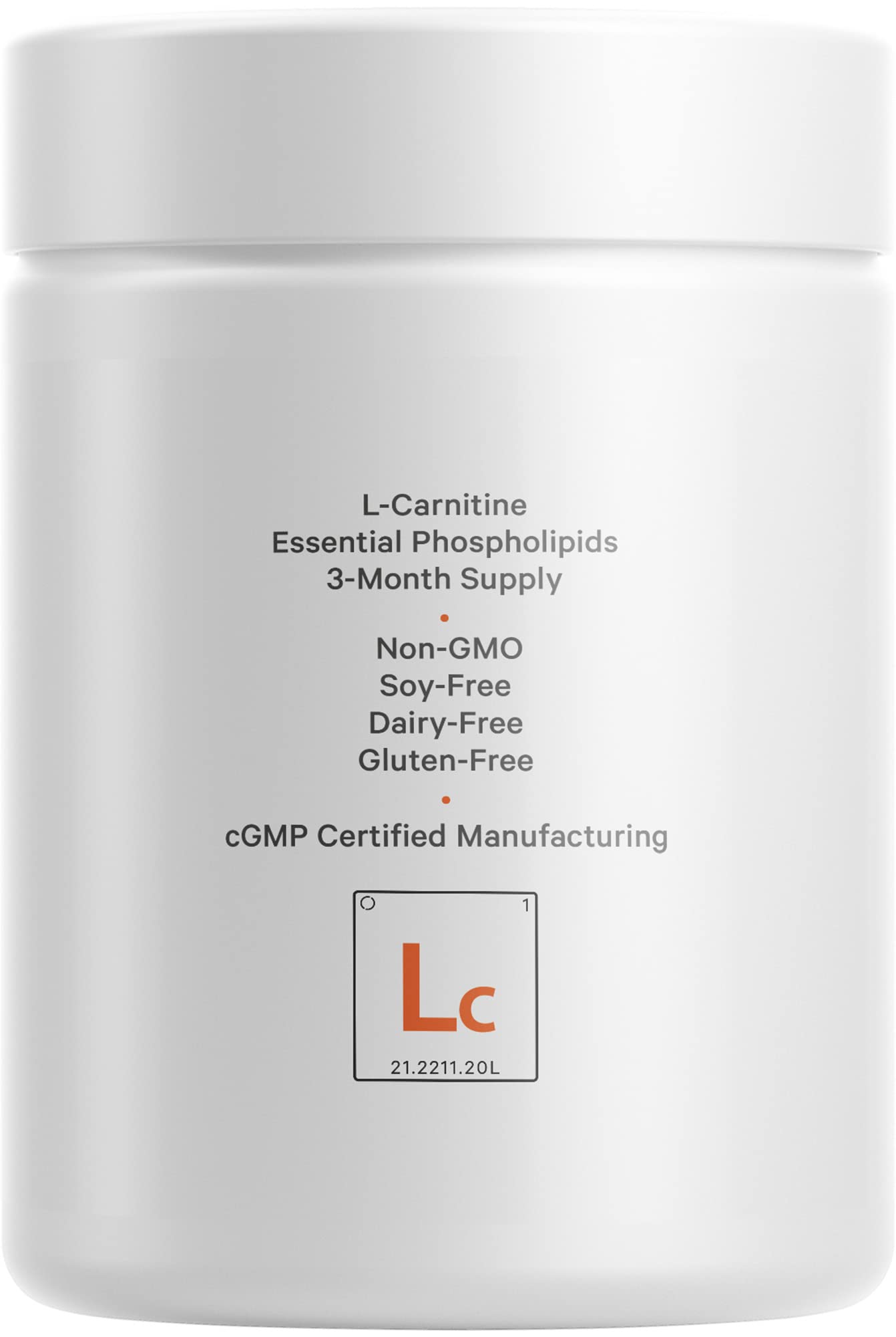 Codeage Liposomal L-Carnitine+ Supplement - 500 mg L-Carnitine L-Tartrate per Serving - Free-Form Amino Acid - Carnitine - Liposomal Delivery - Vegan, Non-GMO, Gluten-Free - 90 Capsules - dailyvitalstore