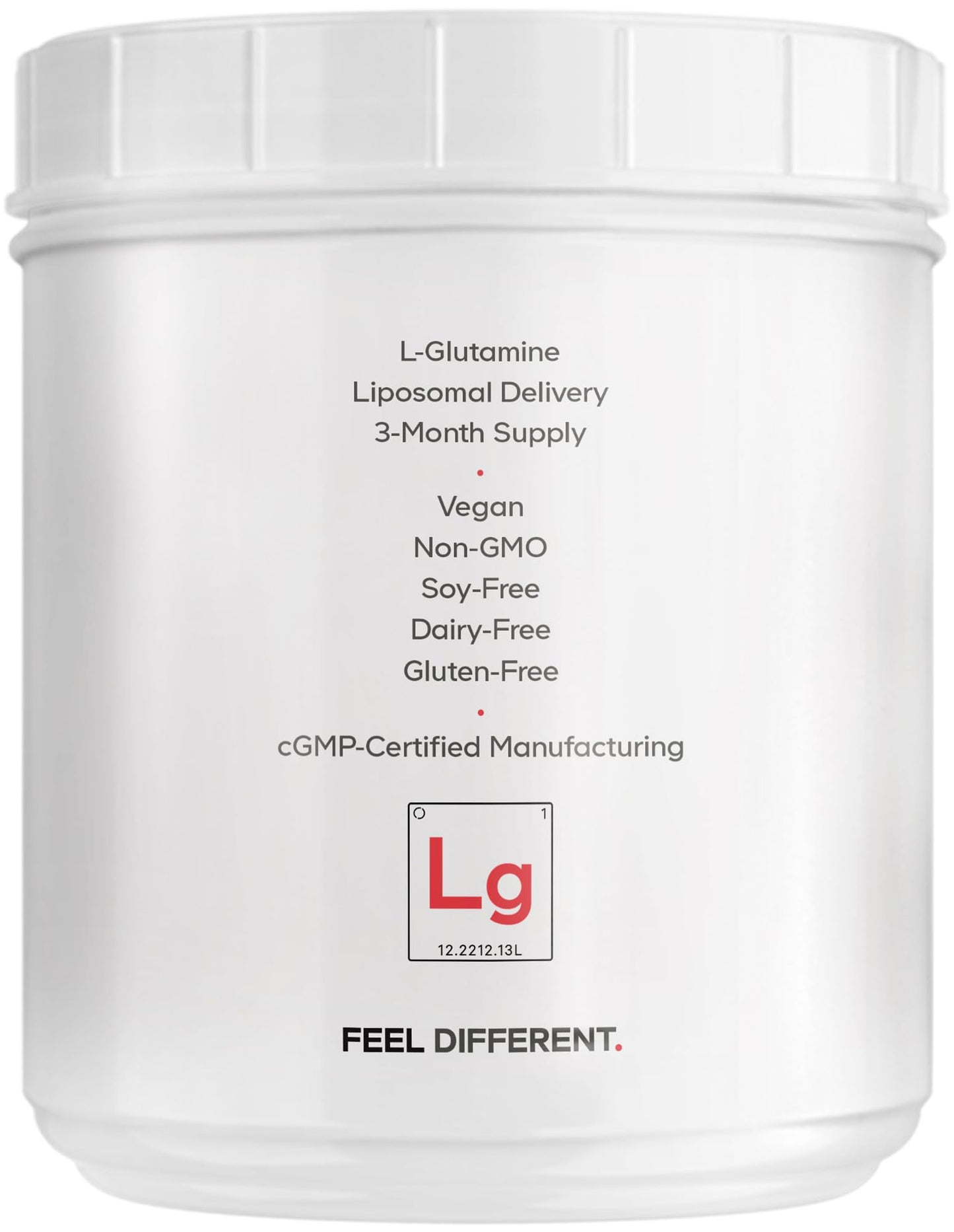 Codeage Liposomal L-Glutamine Powder - High-Potency L-Glutamine 5,000 mg per Serving - 3-Month Supply - Liposomal Delivery, Free-Form Amino Acid, Unflavored Glutamine - Non-GMO Gluten-Free - 16.67 oz - dailyvitalstore