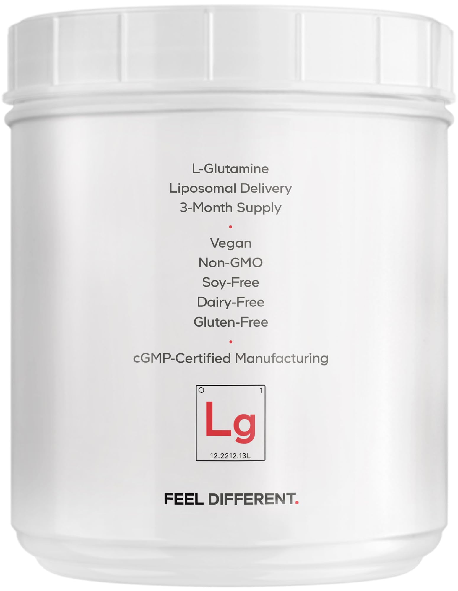 Codeage Liposomal L-Glutamine Powder - High-Potency L-Glutamine 5,000 mg per Serving - 3-Month Supply - Liposomal Delivery, Free-Form Amino Acid, Unflavored Glutamine - Non-GMO Gluten-Free - 16.67 oz - dailyvitalstore