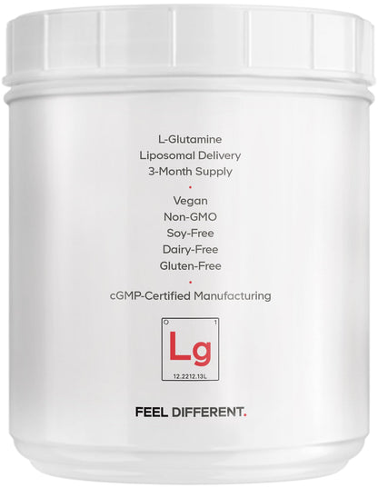 Codeage Liposomal L-Glutamine Powder - High-Potency L-Glutamine 5,000 mg per Serving - 3-Month Supply - Liposomal Delivery, Free-Form Amino Acid, Unflavored Glutamine - Non-GMO Gluten-Free - 16.67 oz - dailyvitalstore