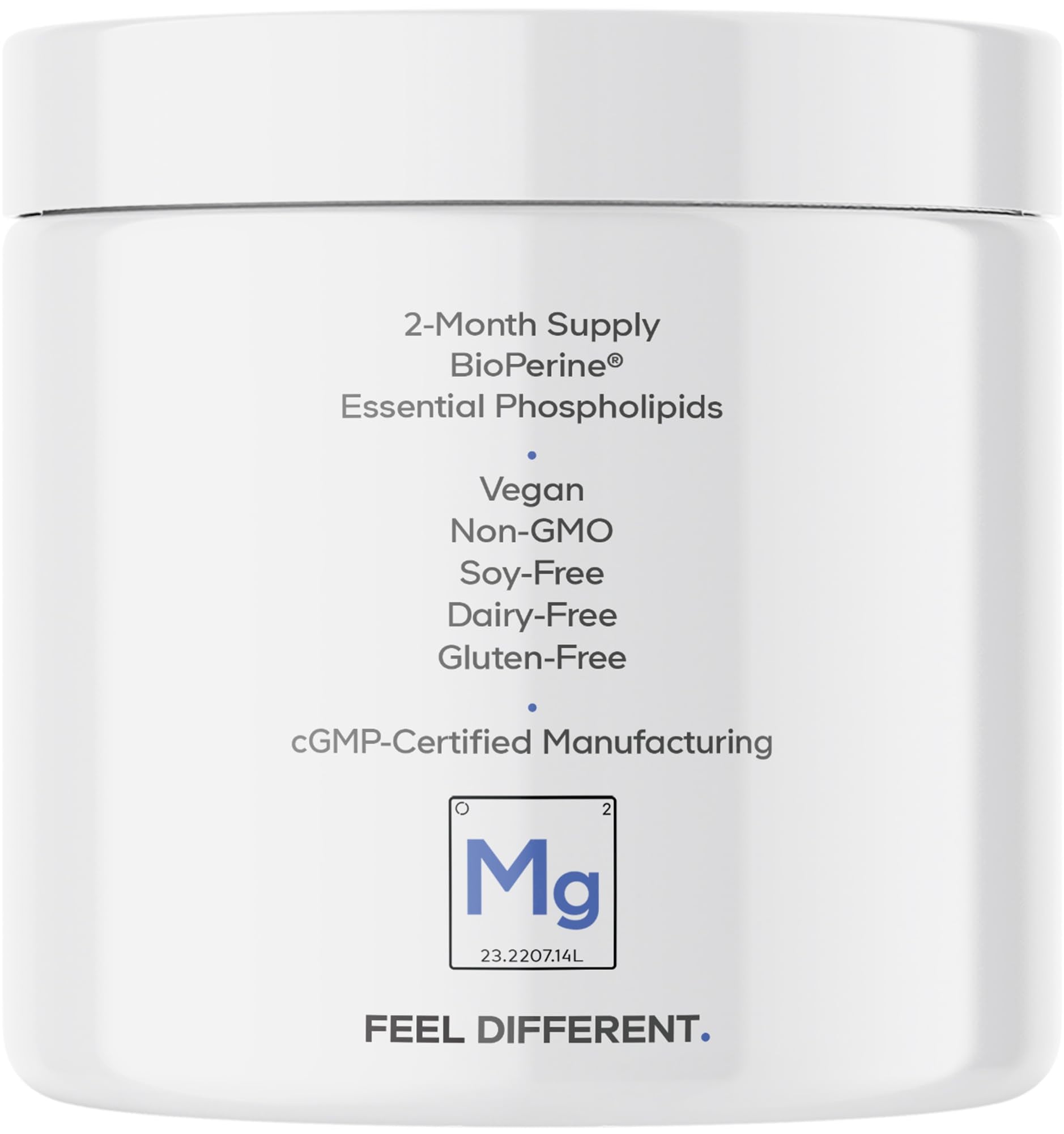 Codeage Liposomal Magnesium Glycinate Supplement, 2-Month Supply, Bisglycinate Magnesium Chelate, Chelated Magnesium Mineral Pills, BioPerine Black Pepper Vitamins Capsules, Non-GMO Vegan, 240 ct - dailyvitalstore