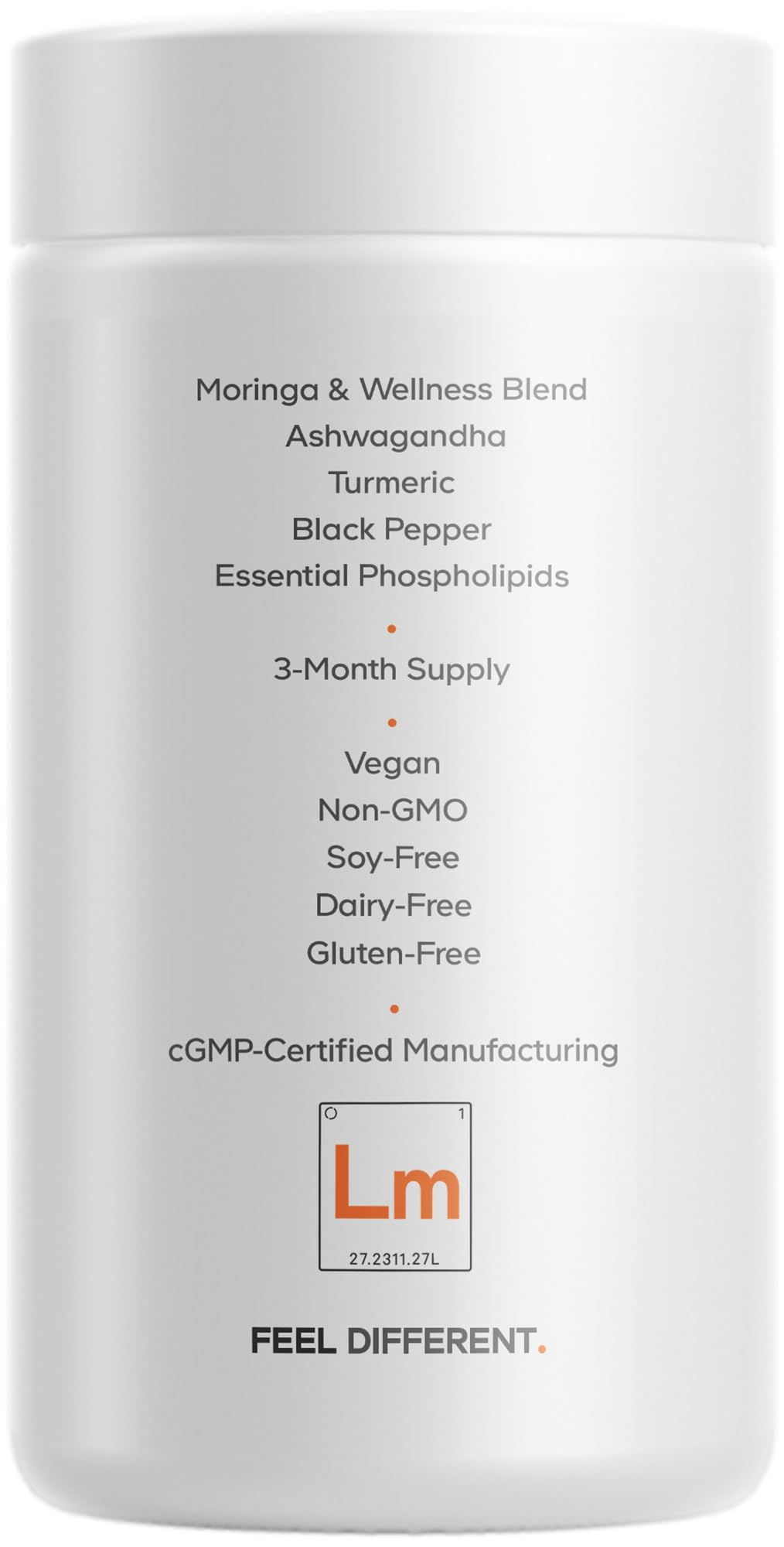 Codeage Liposomal Moringa+ Supplement, 400mg Moringa 50:1 Extract - Turmeric, Ashwagandha, Black Pepper, 3-Month Supply, Vegan Moringa Powder - 180 Capsules - dailyvitalstore