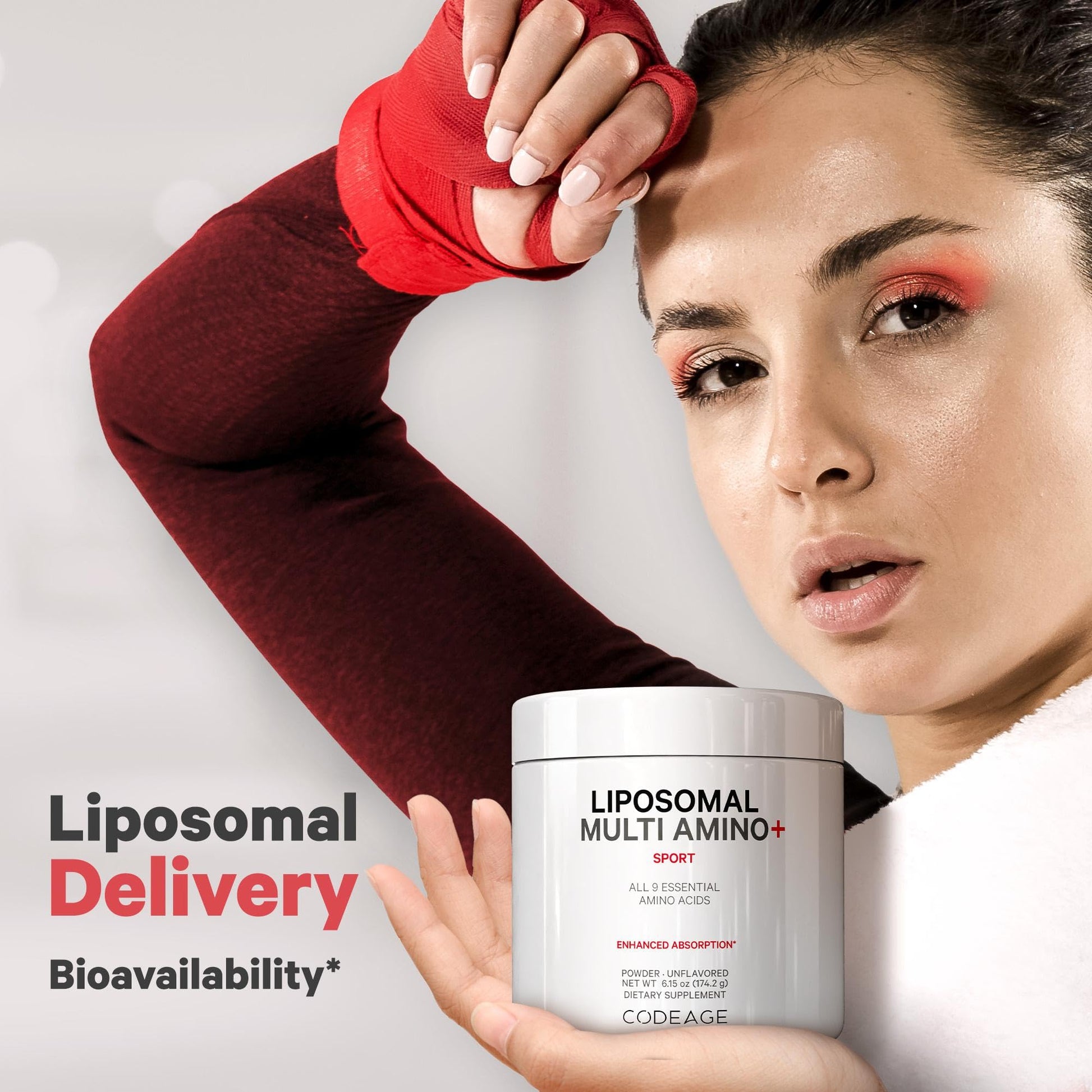 Codeage Liposomal Multi Amino Powder Supplement - BCAA & EAA Supplement All 9 Essential Amino Acids, Branched-Chain Amino Acid, Pre & Post Workout, Unflavored, Liposomal Delivery, Non-GMO, 6.15 oz - dailyvitalstore