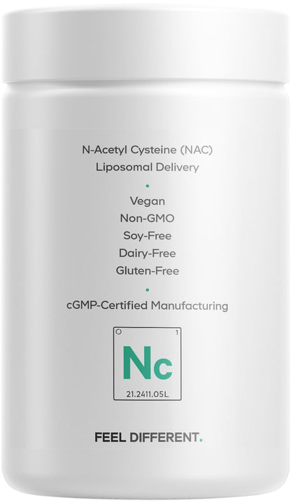 Codeage Liposomal NAC Supplement - N-Acetyl L-Cysteine Amino Acid - 2 Month Supply - Free-Form NAC - Phospholipid Complex - Vegan, Non-GMO, Gluten-Free, Dairy-Free - 120 Capsules - dailyvitalstore