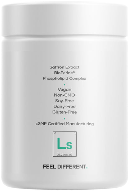 Codeage Liposomal Saffron+ Supplement - Saffron Extract, Magnesium, L-Theanine, Cardamom, BioPerine - 3-Month Supply - Kesar Spice, Liposomal Delivery - Non-GMO - 90 Capsules - dailyvitalstore