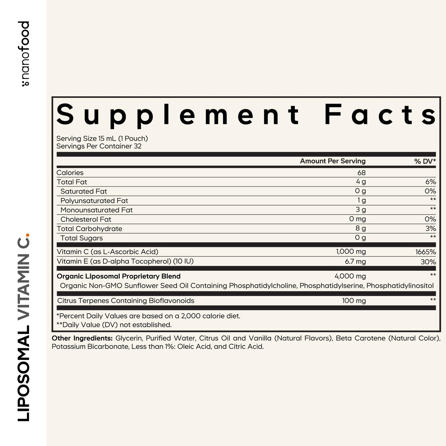 Codeage Liposomal Vitamin C Liquid 1000mg Vitamin C, 4000mg Essential Phospholipids, Supplement For Daily Immune Support, Liposomes For Absorption, Citrus Bioflavonoids, Vitamin E, Non-GMO, 32 Pouches - dailyvitalstore