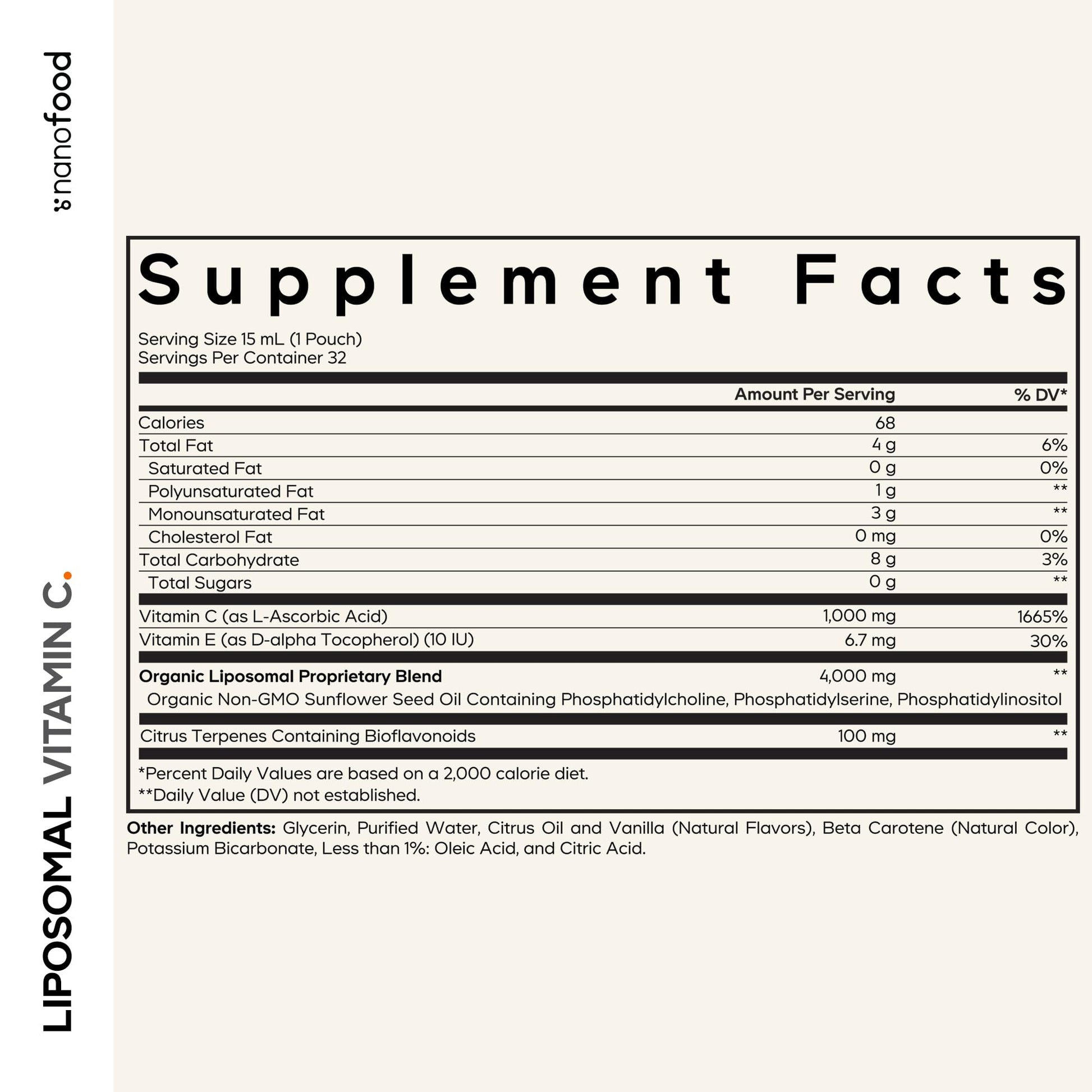 Codeage Liposomal Vitamin C Liquid 1000mg Vitamin C, 4000mg Essential Phospholipids, Supplement For Daily Immune Support, Liposomes For Absorption, Citrus Bioflavonoids, Vitamin E, Non-GMO, 32 Pouches - dailyvitalstore