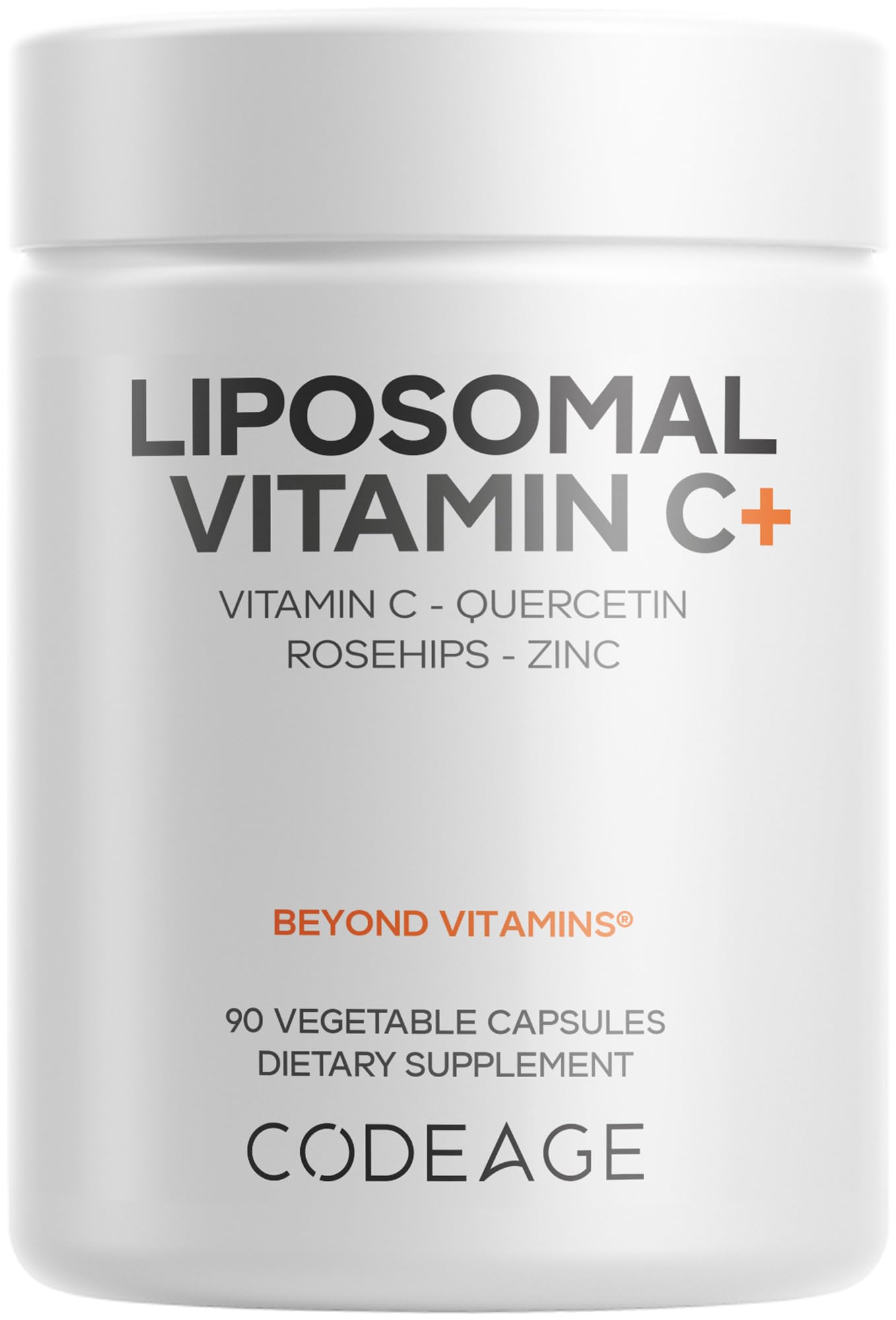 Codeage Liposomal Vitamin C Vitamins with Zinc, Elderberry, Citrus Bioflavonoids Ascorbic Acid, Quercetin & Rose Hips Fruit, Vitamina C Liposomal Supplement Pills - Non-GMO, Vegan - 90 Capsules - dailyvitalstore